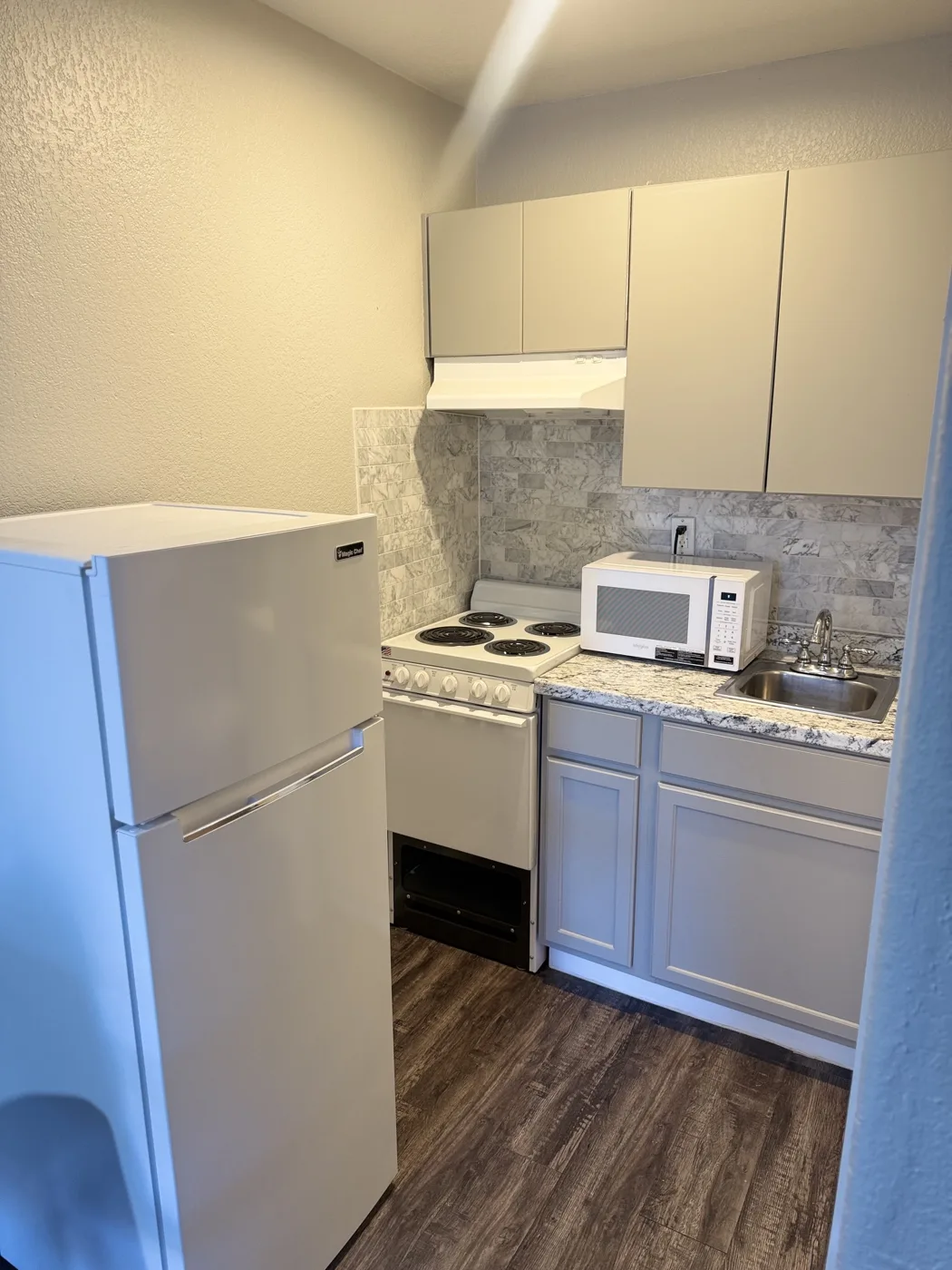 Cocineta del estudio en Residence at McDowell